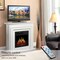 Edendirect 36.17'' 1500W heater, 7 flame brightness, overheat protection, remote control electric fireplace M1804A-WHITE+M1804C - alternate 8